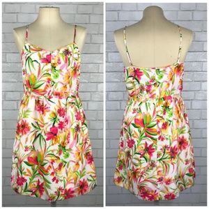 FITS LIKE A 12/14 J Crew floral dress NWOT